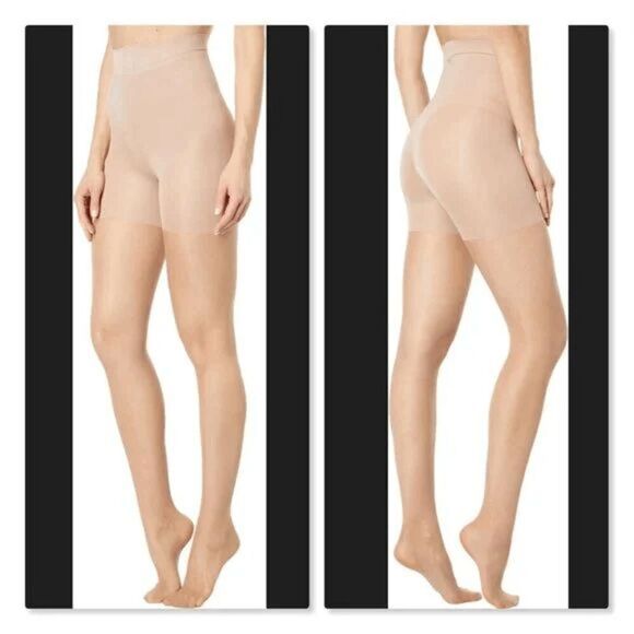 SPANX NWT size 3 Red Hot High Waist Shaping Sheers Pantyhose - [Barest Bare] - Picture 1 of 4